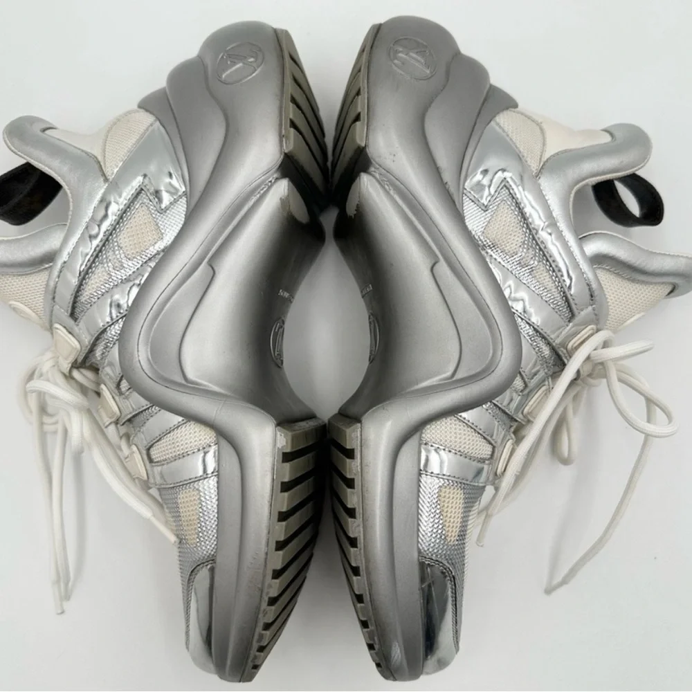 Louis Vuitton Archlight Metallic Sneakers Shoes - Picture 5 of 12
